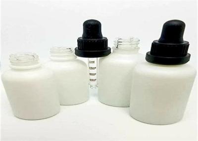 China White Child Resistant 60ml Glass Dropper Bottles Non - Toxic Tasteless For Liquids for sale