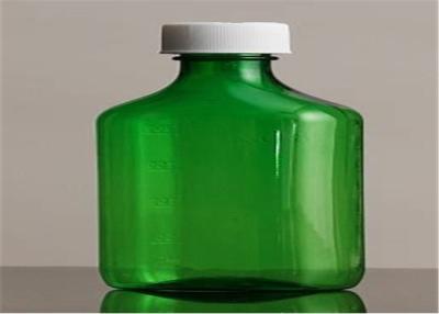 China Translucent Green Color Plastic Liquid Bottles Added Safety Avoiding Product Waste for sale