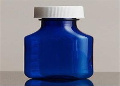 China Mesmo garrafas líquidas plásticas da medicina da espessura, garrafas líquidas azuis de uma prescrição de 3 onças à venda