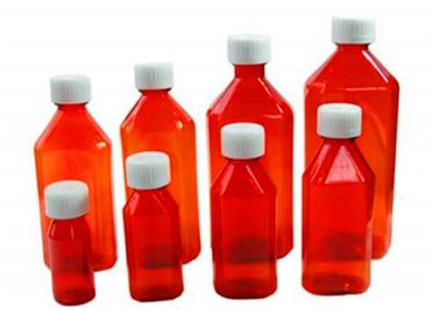 China Translucent Colors Liquid Medicine Bottles , FDA Certificated Pharmacy Liquid Bottles for sale
