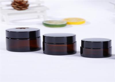 China 5ml / 10ml Glass Concentrate Containers , Nice Transparency Glass Cream Jars for sale