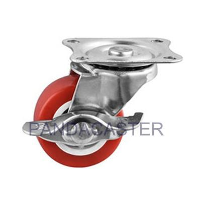 China Swivel Furniture Casters Wheels 20kg Side Mount Casters With Brakes for sale