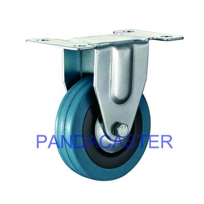 China Ruedas de poca potencia del eslabón giratorio de la carretilla, gris ruedas de goma del echador de 3 pulgadas en venta