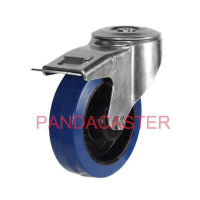 China 330Lbs 150KG Industrial Caster Wheels  5 Inch Dual Locking Casters for sale