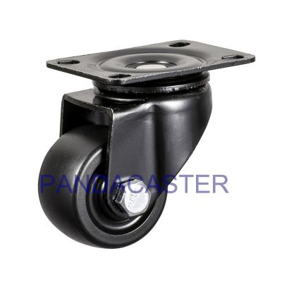 China Top Plate Swivel Casters And Wheels 2 Inch 50mm Low Gravity Center Nylon Wheel for sale