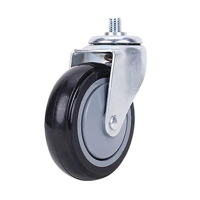 Chine Fil Rod de pivot de roue de bande de roulement de polyuréthane de 4 de pouce de caddie roues de roulettes à vendre
