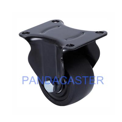 China 2 Polyurethane Casters And Wheels Top Plate Rigid Fixed Casters for sale