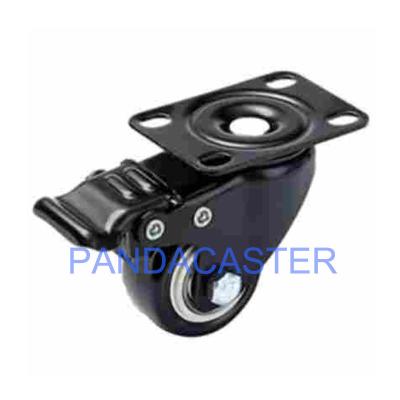China Durable Low Profile Furniture Casters , 50mm Castors With Brakes for sale