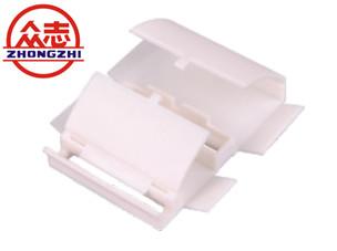 China Custom PBT Automotive Plastic Parts / White Wire Harness Protector for sale