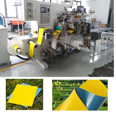 China Double Motor PP Sheet Yellow Sticky Trap Making Machine For Agriculture for sale