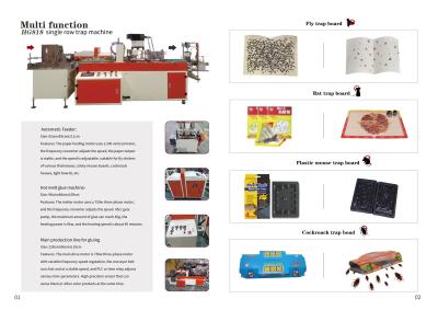 China Pest Control Rat Glue Trap Making Machine With Put Buttons for sale
