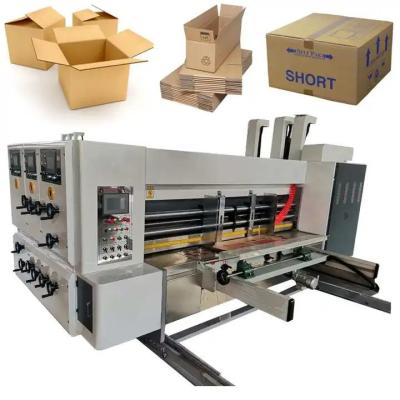 China Mini Type Corrugated Box Printing Machine 3 Color Combined Cutting for sale