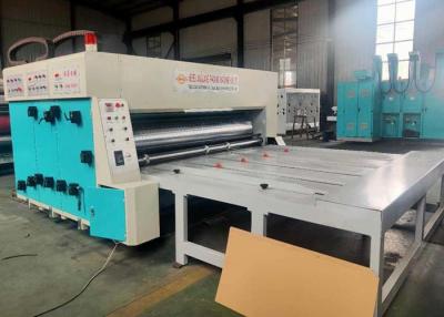 China Chain Feed Corrugated Box Printing Machine 2 Color Slotter Die Cutter for sale