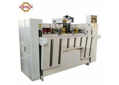 China Semi Automatic Double Pieces Carton Box Stitching Machine 2500mm Size Box for sale