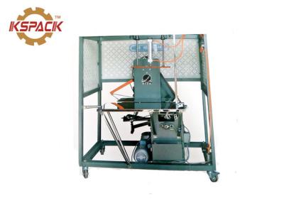 China Semi Auto Strapping Machine Flexible Operation Black Color 145kg Weight for sale