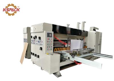 Chine Flexo a ridé la machine de alimentation automatique de fabrication de cartons de pizza avec le découpage rotatoire à vendre