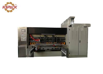China Tipo branco cortando da cor KSJ-1200 da máquina da impressão automática da caixa de cartão ondulado à venda