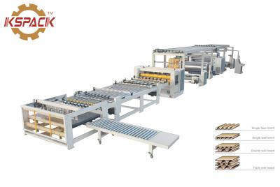 China 1400mm 2500mm 45m/Min Corrugated Board Production Line for sale
