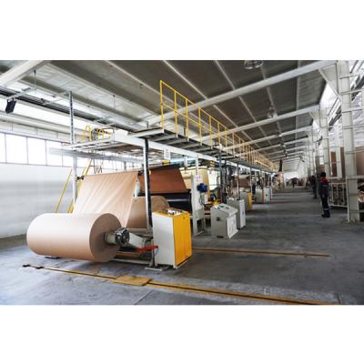 China 5 Ply 1800mm Corrugated Cardboard Production Line 100 Speed Full Automatic for sale