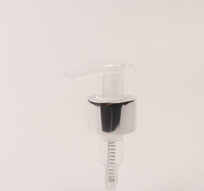 China Security Purpose 24/410 28/410 Shiny Gold Alumina Lotion Pump for Bottle Cosmetics for sale