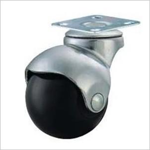 China chair casters furniture rubber ball wheels for hardwood floors for sale