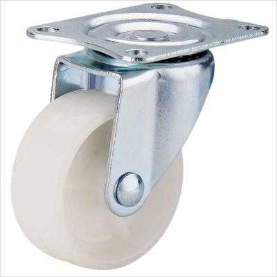 China 1.5 inch white PP caster for sale