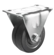 China Black Casters Swivel Caster Wheel Rubber Caster Wheels 3 for sale