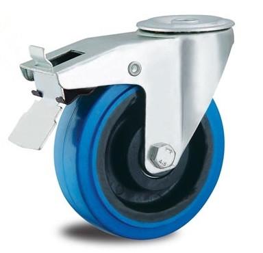 China 8 inch hollow kingpin caster wheels trolley wheels cart casters for sale