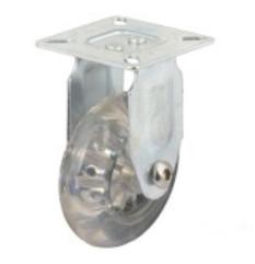 China 2 inch polyurethane wheels clear casters for sale