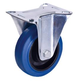 China 8 Inch Heavy Duty Wheels For Cart Rubber Castors Fixed Casters for sale