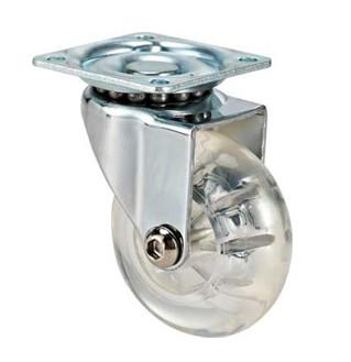 China 50mm Clear Casters Urethane Casters  Furniture Wheels Swivel Casters for sale