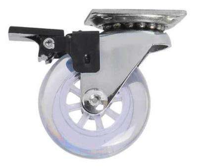 China 3 Inch Casters With Brake Polyurethane Caster Wheel for sale