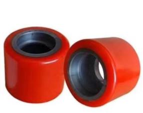 China Replacement PU Front Roller Load Wheels For Hand Pallet Jack 80*80mm for sale