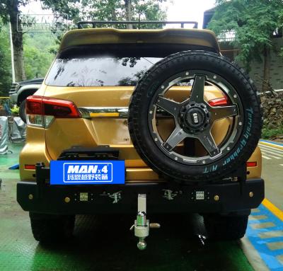 China Terra Nissan Frontier Off Road Rear Bumper OEM With Fuel Tank Spare Tyre Bracket for sale