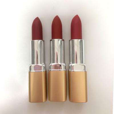 China 18 Colors Makeup Matte Lipstick Lightweight Creamy Long Lasting Lipstick for sale