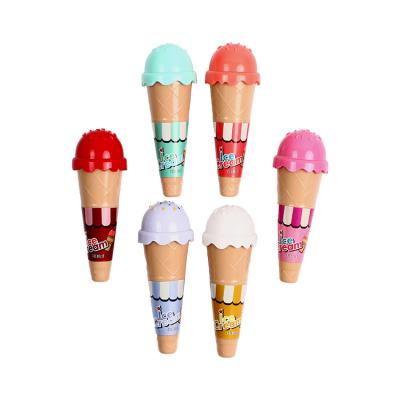 China Cartoon 3g Ice Cream Lip Gloss , Bulk Hydrating Lip Gloss Set With Argan Oil for sale
