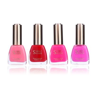 China Custom Colored Nail Polish Oil Based Sugar Cookie Effect for sale
