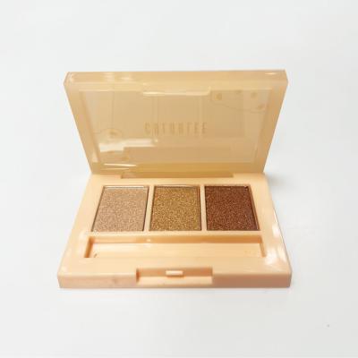 China 3 Color Shimmer Eye Shadow Pallet High Pigmented OEM for sale