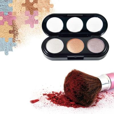 China 3 Colors Waterproof Shimmer High Pigmented Eyeshadow Long Lasting for sale