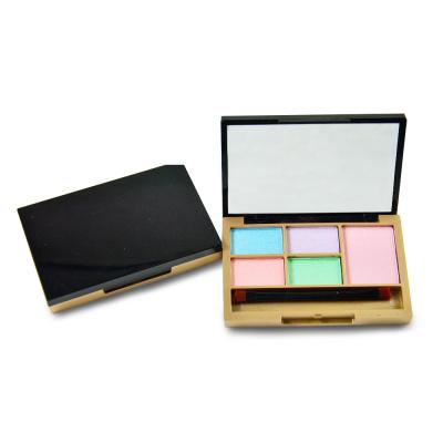 China Waterproof 5 color high pigment eyeshadow palette OEM for sale