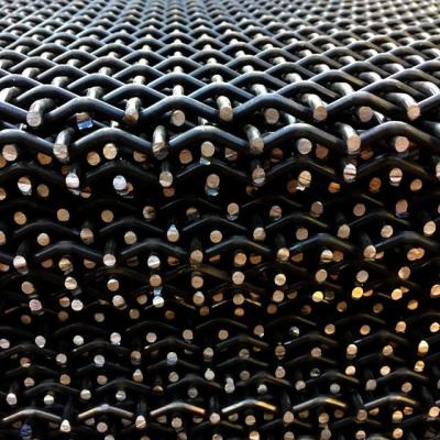 Chine Woven Crimped Wire Mesh Vibrating Screen For Mining Quarry à vendre