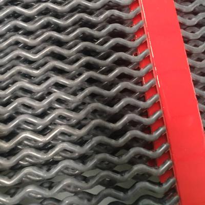 China Anti Clogging PU Strip Self Cleaning Screen Mesh for Aggregate Mining and Quarry Industrial for sale