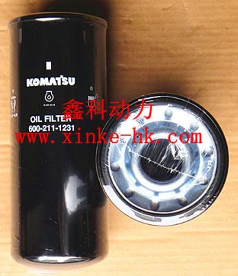 China Japan,KOMATSU Diesel engine parts， KOMATS OIL FILTERS,600-211-1231 for sale