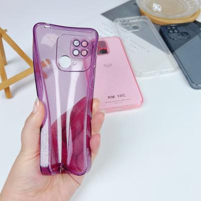 China Flash Pink Shockproof Phone Case Transparent Soft TPU Cover With Lens for sale