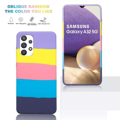 China Rainbow Liquid Transparent Phone Case Silicon Mobile Phone Cover for sale