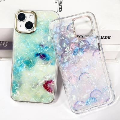 China Laser Flower Pattern Phone Case Full Protection Mobile Soft TPU Back Cover for sale