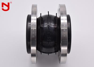 China Isolation Pipe Rubber Bellows Expansion Joint Black Color 6.0 Mpa  Burst Pressure for sale