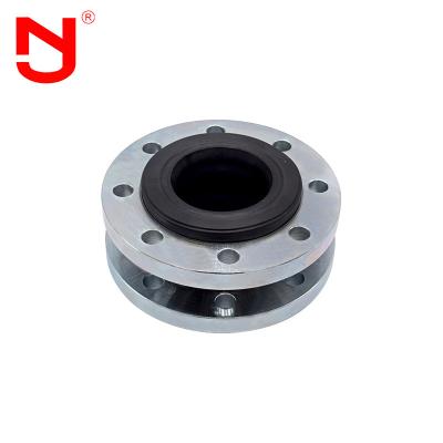 China DN100 Single Sphere Rubber Expansion Joint SS304 Metal Flanged Expansion Joint for sale