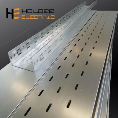 China High Quality Ventilated Or Perforated Trough Steel 300mm Hot Dipped Galvanized Small Cable Tray Sizes for sale