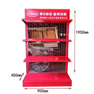 China Factory Price Supermarket Shelf Display Rack Pegboard  Metal Tools Storage / Hardware Tool Display Rack Heavy Duty Rack for sale